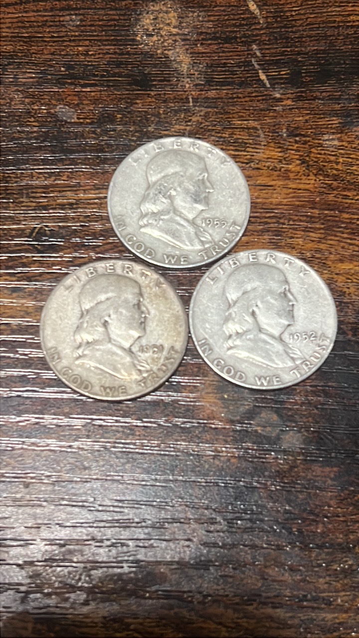 51,52,53 Benjamin Franklin halfs