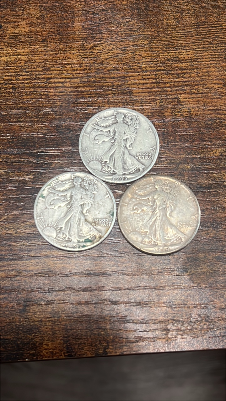 42,43,44 walking liberty halfs