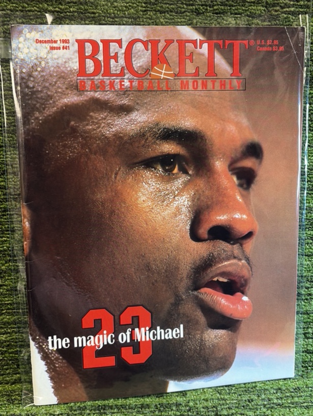 lot 111a image: Michael Jordan -  December 1993 Beckett Basketball Monthly  - Chicago Bulls