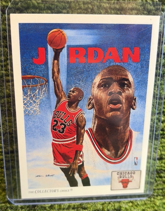 lot 119E image: 1991-92 Fleer - Pro Vision Michael Jordan #2 Chicago Bulls