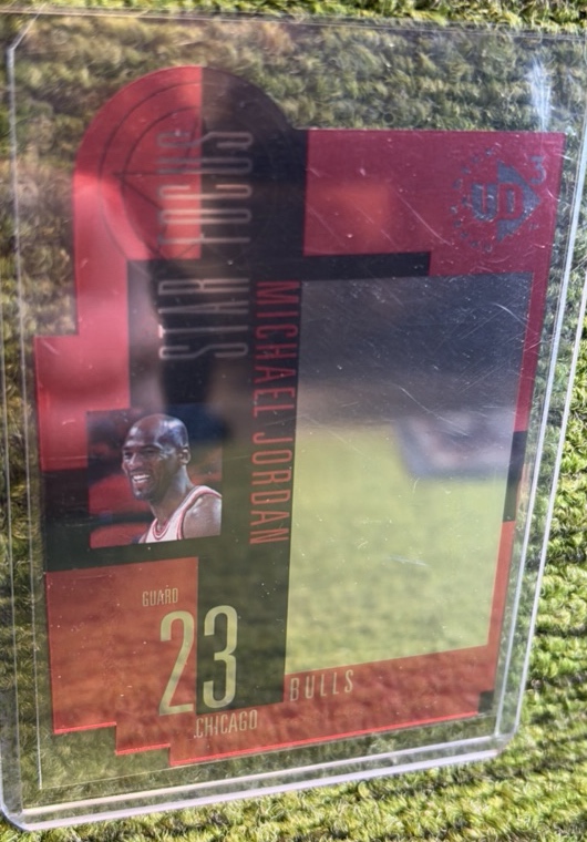 lot 119i image: 1995-96 Fleer Metal Michael Jordan, Nuts & Bolts, Chicago Bulls