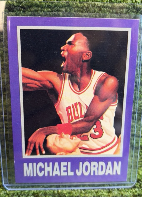 lot 119r image: 1990-91 Big League Starz MICHAEL JORDAN Promo Card Chicago Bulls