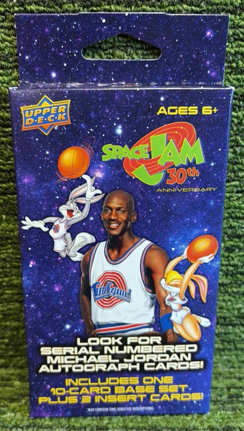 lot 14 image: 2026 30Th Anniversary Space Jam Hanger Box - Look for Michael Jordan Auto