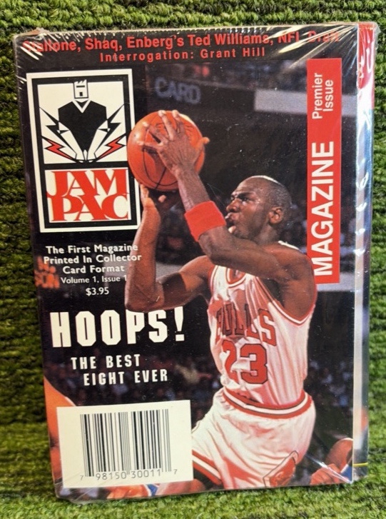 lot 15 image: Michael Jordan 1995 JAM PAC Hoops Magazine Volume 1 Issue.1 NEW Sealed