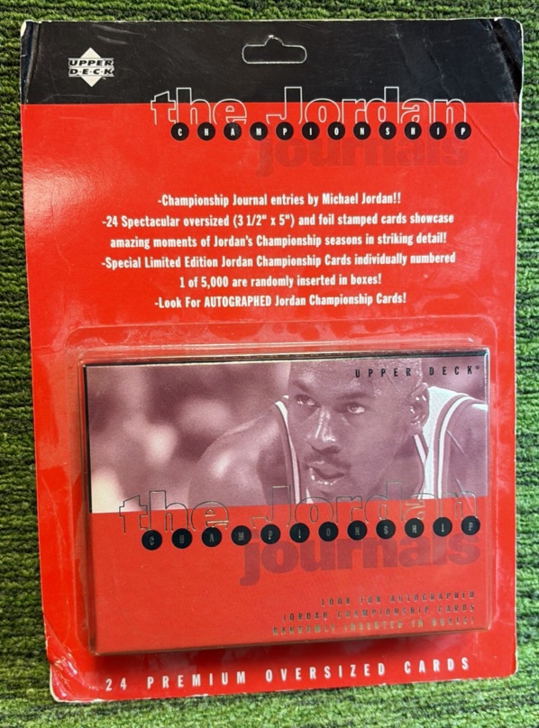 lot 18 image: 1997 Upper Deck The Jordan Championship Journals 24 Set Oversized Sealed Michael Jordan