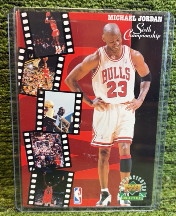 lot 21c image: Michael Jordan 1996 Upper Deck Authenticated Collections # Chicago Bulls