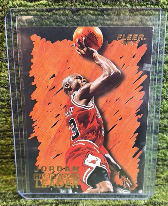 lot 24 image: 1996-1997 Michael Jordan Fleer (Hardwood Leader) #123