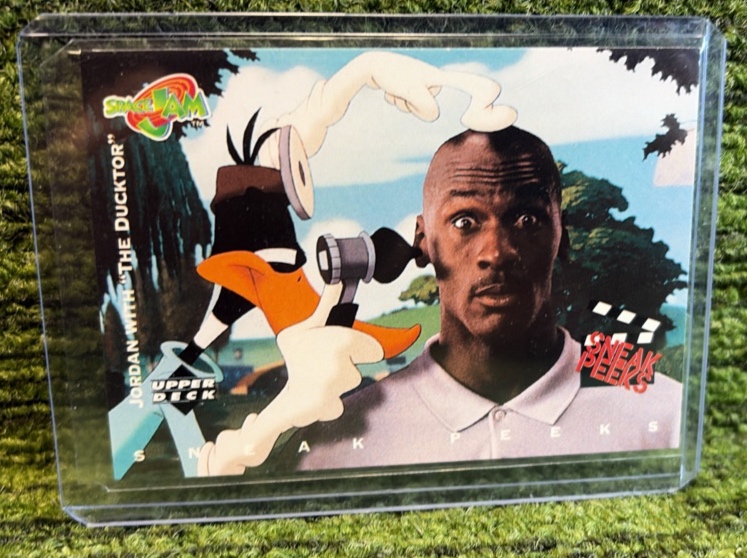 lot 36b image: 1996-97 Upper Deck Space Jam Sneak Peeks Michael Jordan with The Ducktor #51