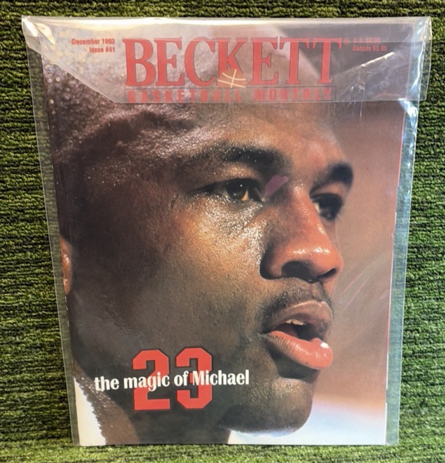 lot 37 image: MICHAEL JORDAN Magazine BECKETT BASKETBALL MONTHLY - DEC 1993 - Magic of 23