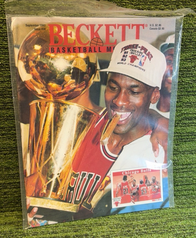 lot 40 image: Beckett Basketball Monthly September 1993 #38 Michael Jordan Chicago Bulls NBA