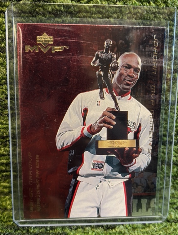 lot 67l image: 1999-00 Upper Deck MVP MVP Moments #MJ3 Michael Jordan HOF Chicago Bulls
