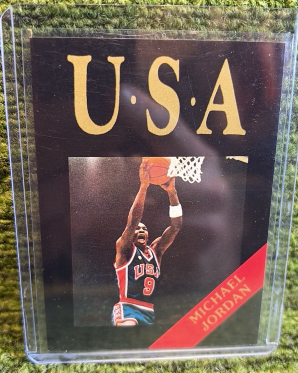 lot 80a image: Michael Jordan USA Basketball 1984 Gold Medal Winner 1992 Olympic Card