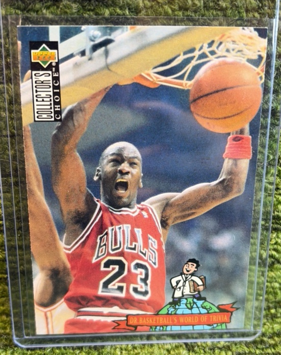 lot 80b image: 1994-95 UD Collectors Choice Michael Jordan Dr. Basketball #402 Chicago Bulls