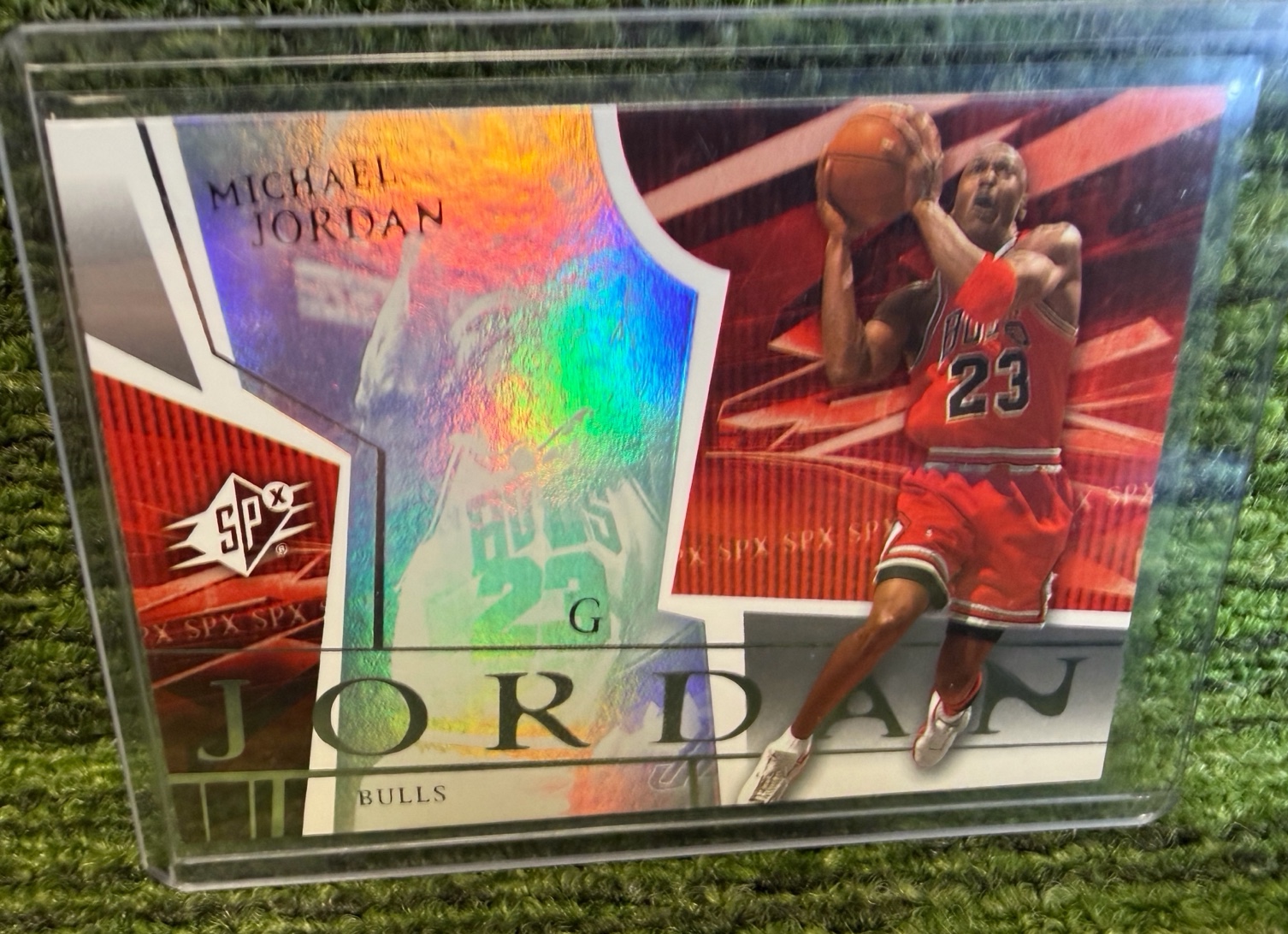 lot 8B image: 2003-04 SPx - #9 Michael Jordan - Chicago Bulls