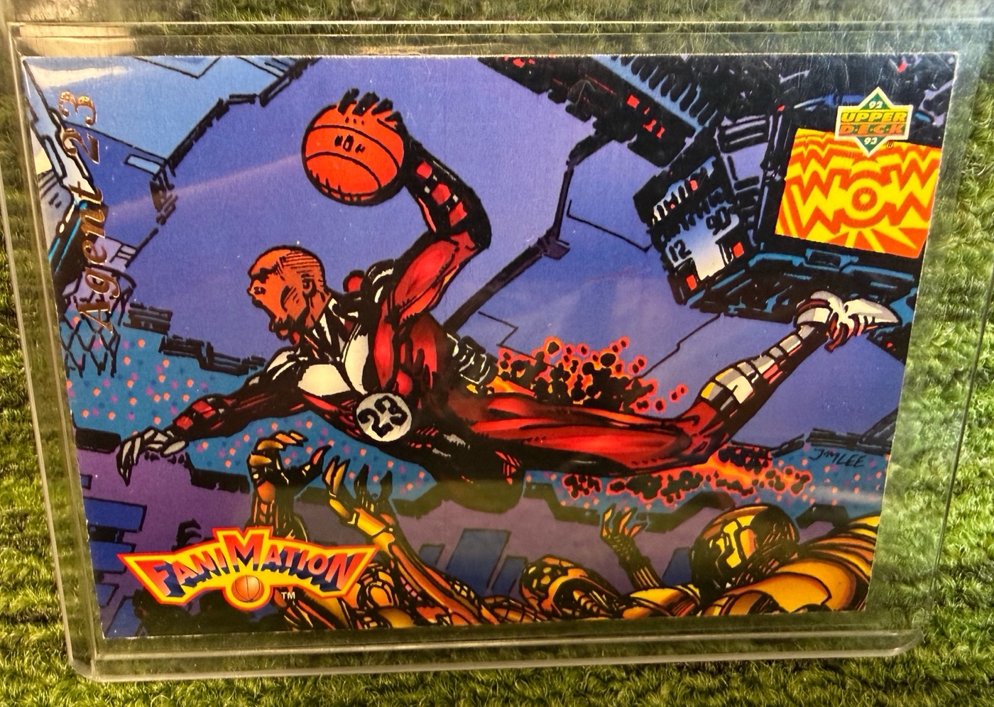 lot 8g image: 1992-93 Upper Deck FaniMation Michael Jordan Agent 23 card, number #506 NBA