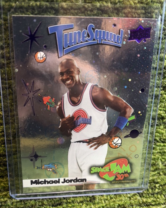 lot 8J image: 2026 Upper Deck Space Jam 30th Anniversary Michael Jordan #10 SP COSMOS FOIL Tunesquad