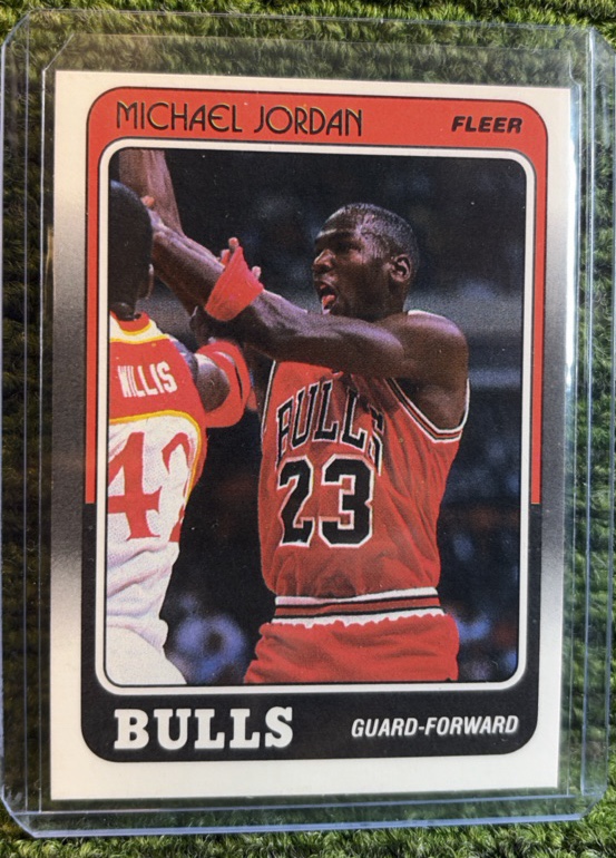 1988 FLEER BASKETBALL MICHAEL JORDAN #59 CHICAGO BULLS 3ND YEAR  Near Mint. Nice Card!