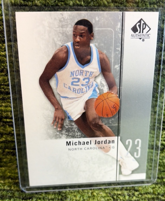 lot 98a image: Upper Deck 2011-12 SP Authentic Michael Jordan #1 North Carolina Tar Heels