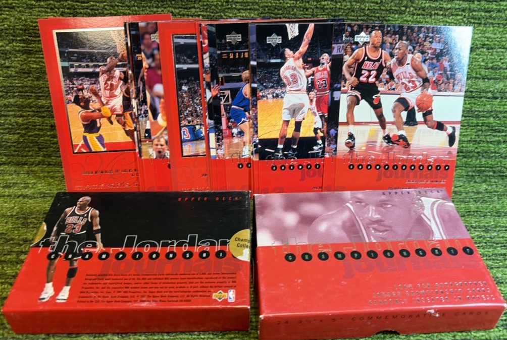 lot 98d image: 1997 Upper Deck Michael Jordan Championship Journals Jumbos - 24 Cards - G.O.A.T