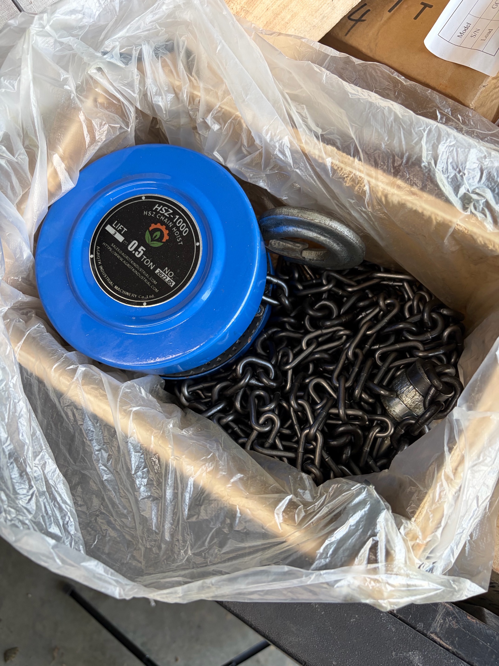 AGT HSZ-1000 Chain Block