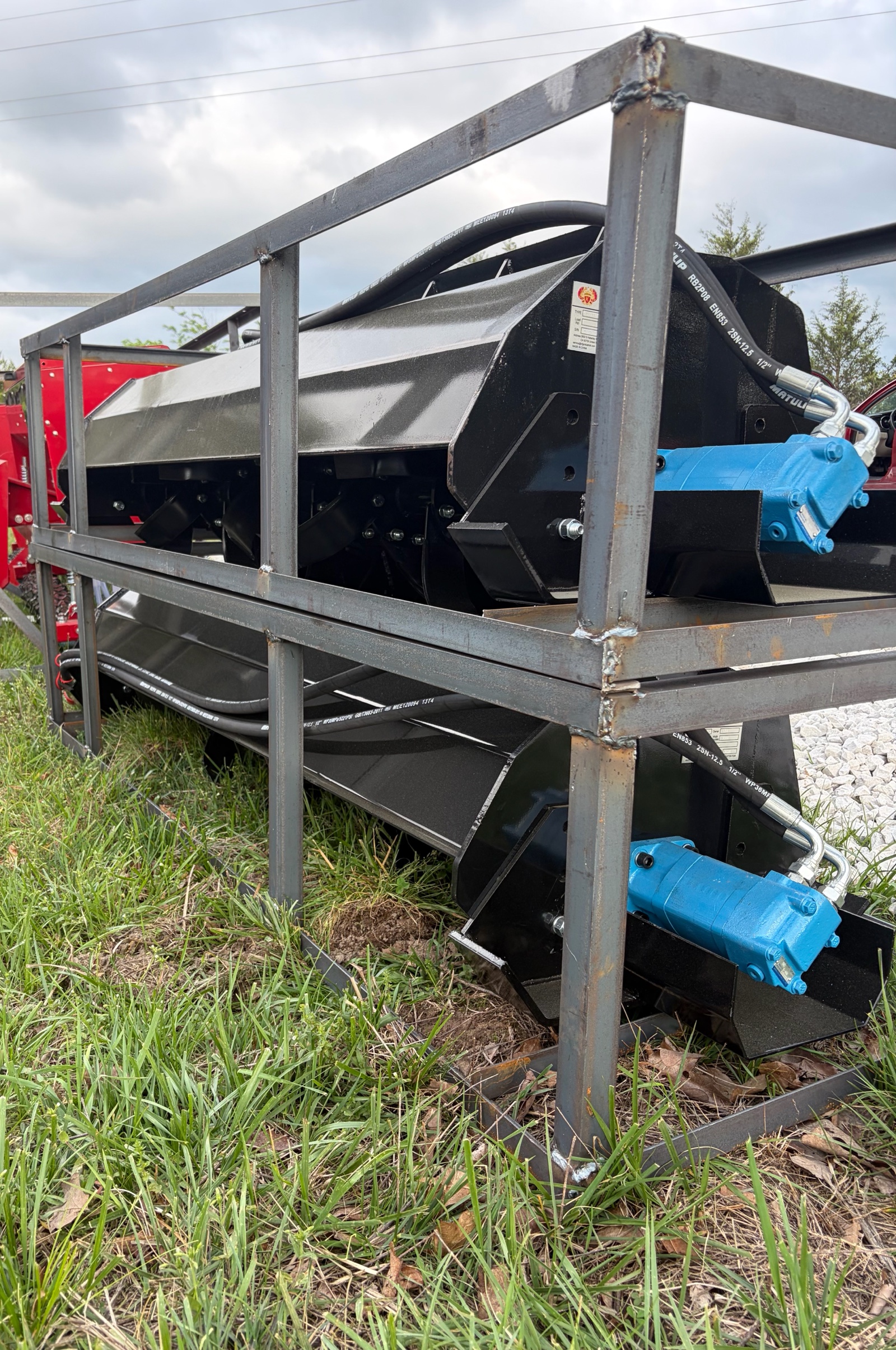 72 Skid Steer Hydraulic Tiller, 32Pcs Blade  AGT-ECSSTR072