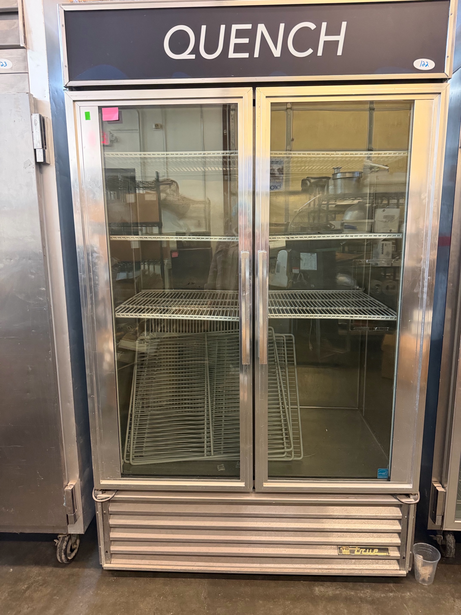 lot 122 image: True Refrigeration GDM-43 Refrigerated Merchandiser Two-section