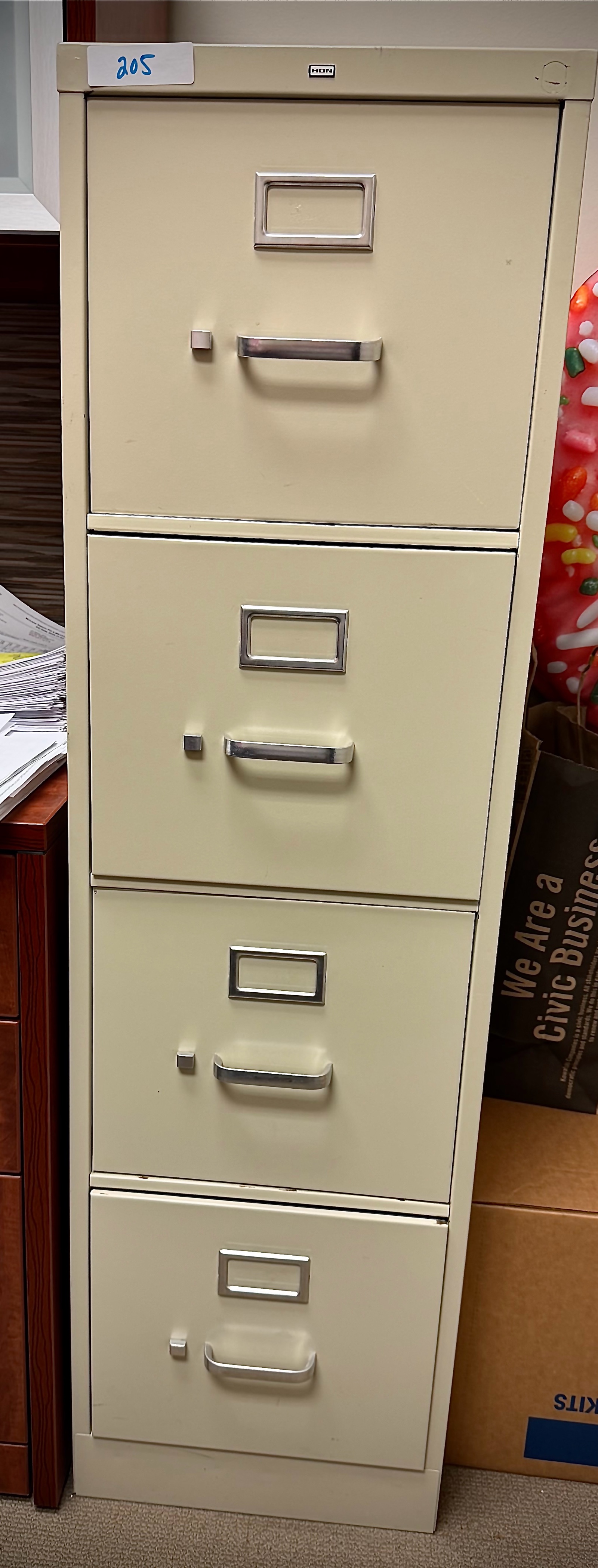 lot 205 image: Filing Cabinet