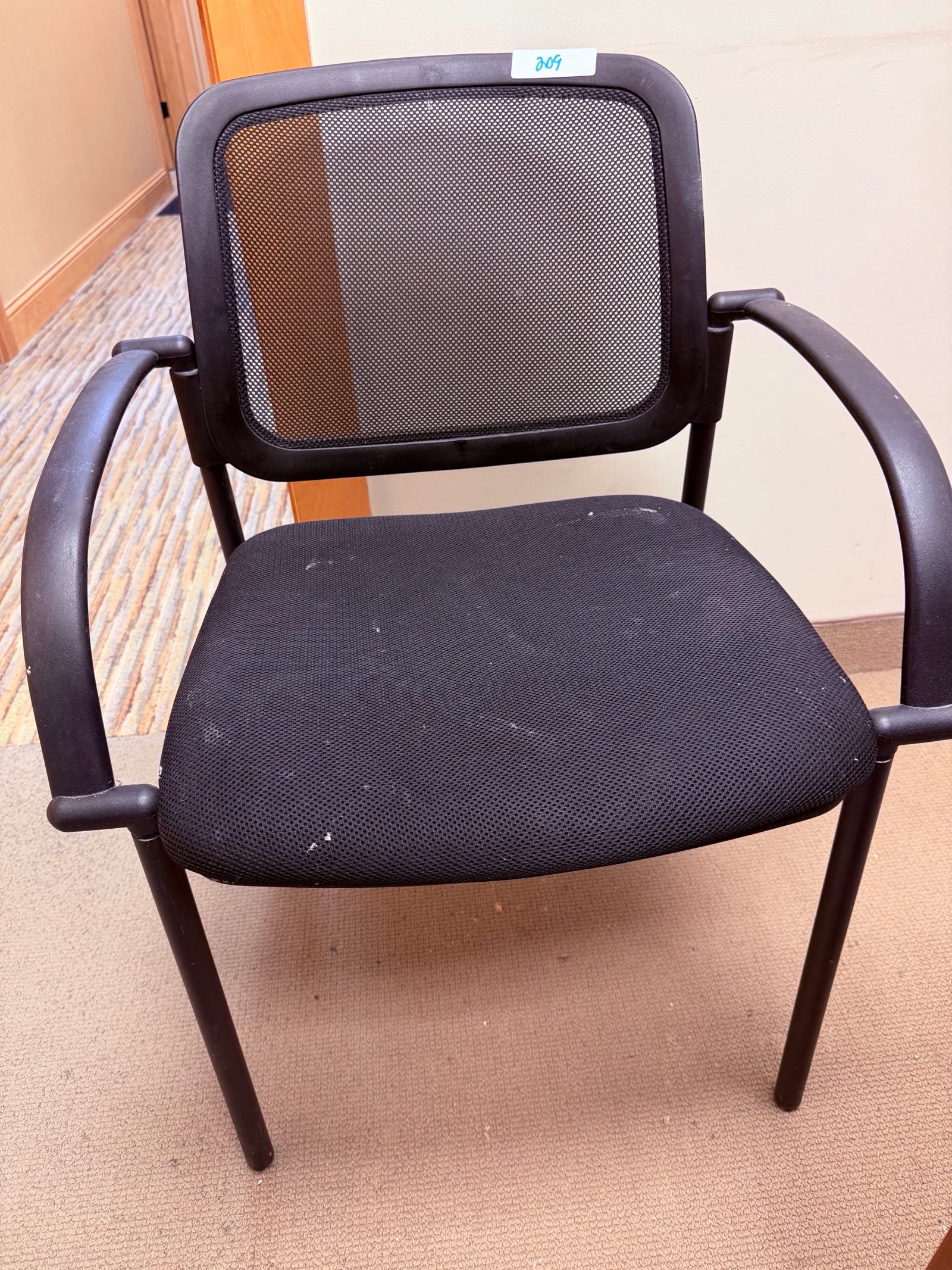 lot 209 image: Black chair