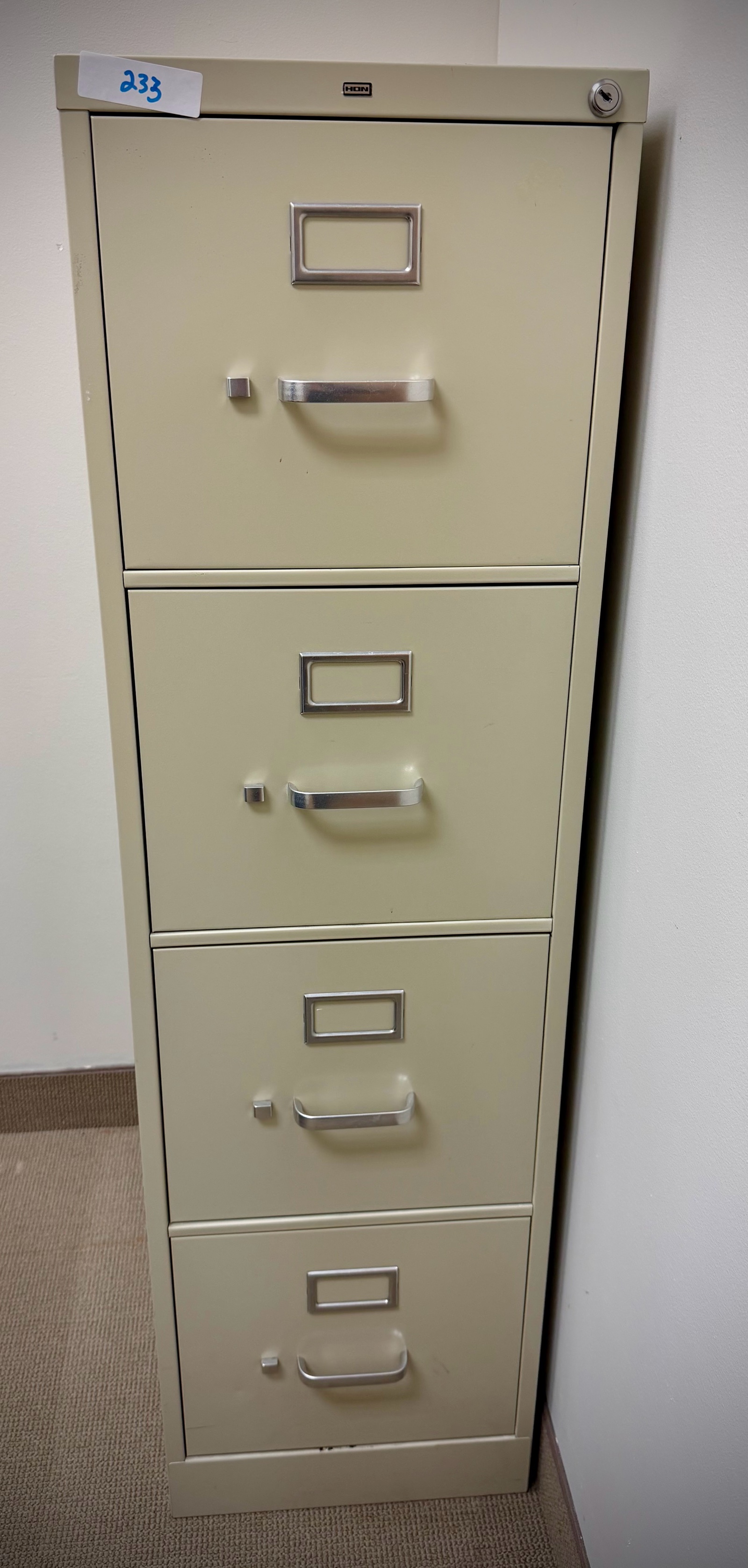 lot 233 image: filing cabinet