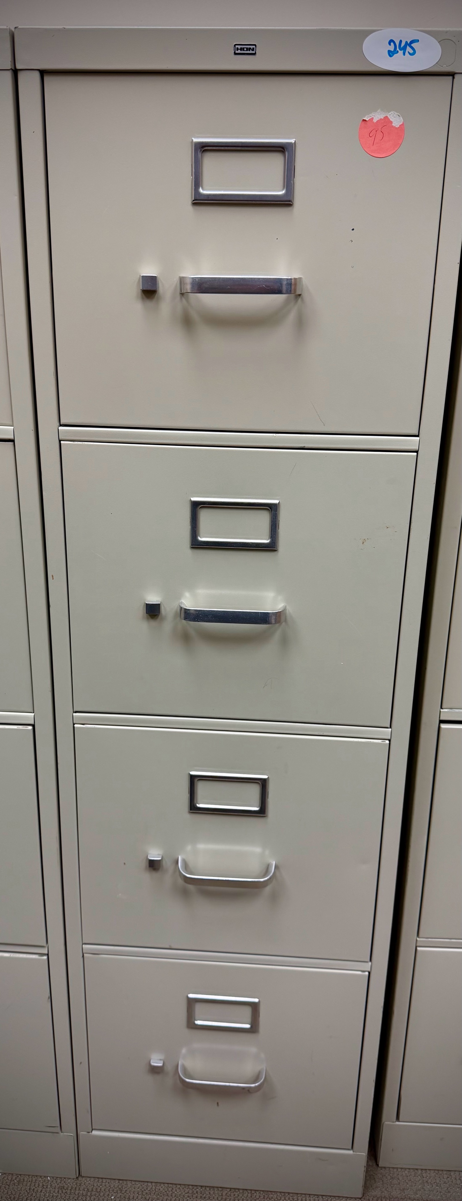 lot 245 image: filing cabinet