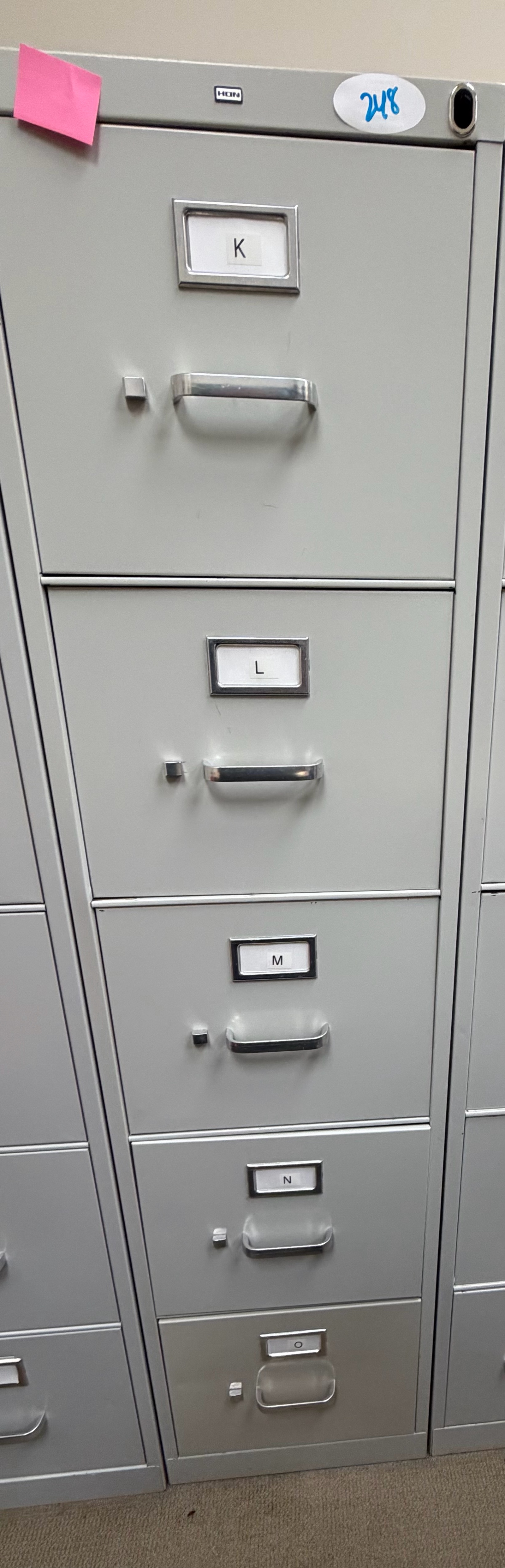 lot 248 image: filing cabinet