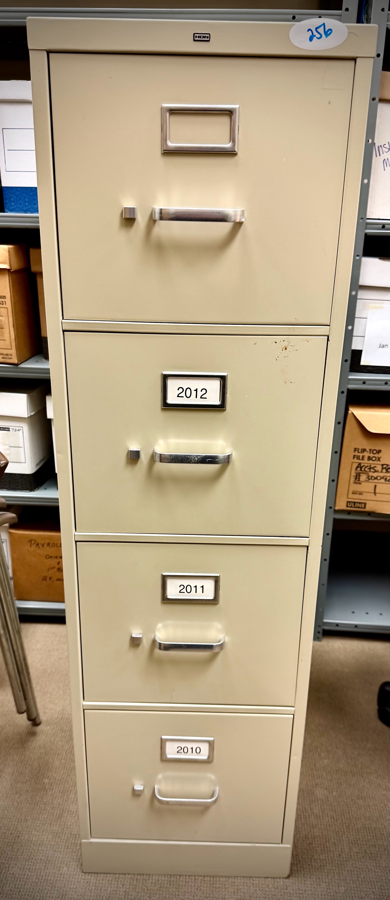 lot 256 image: filing cabinet