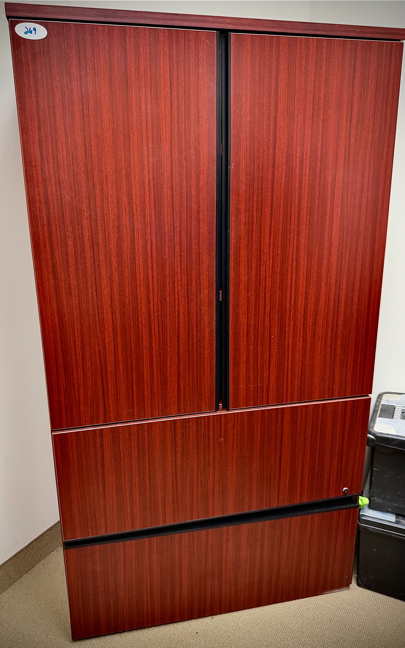 lot 269 image: filing cabinet wbookshelf