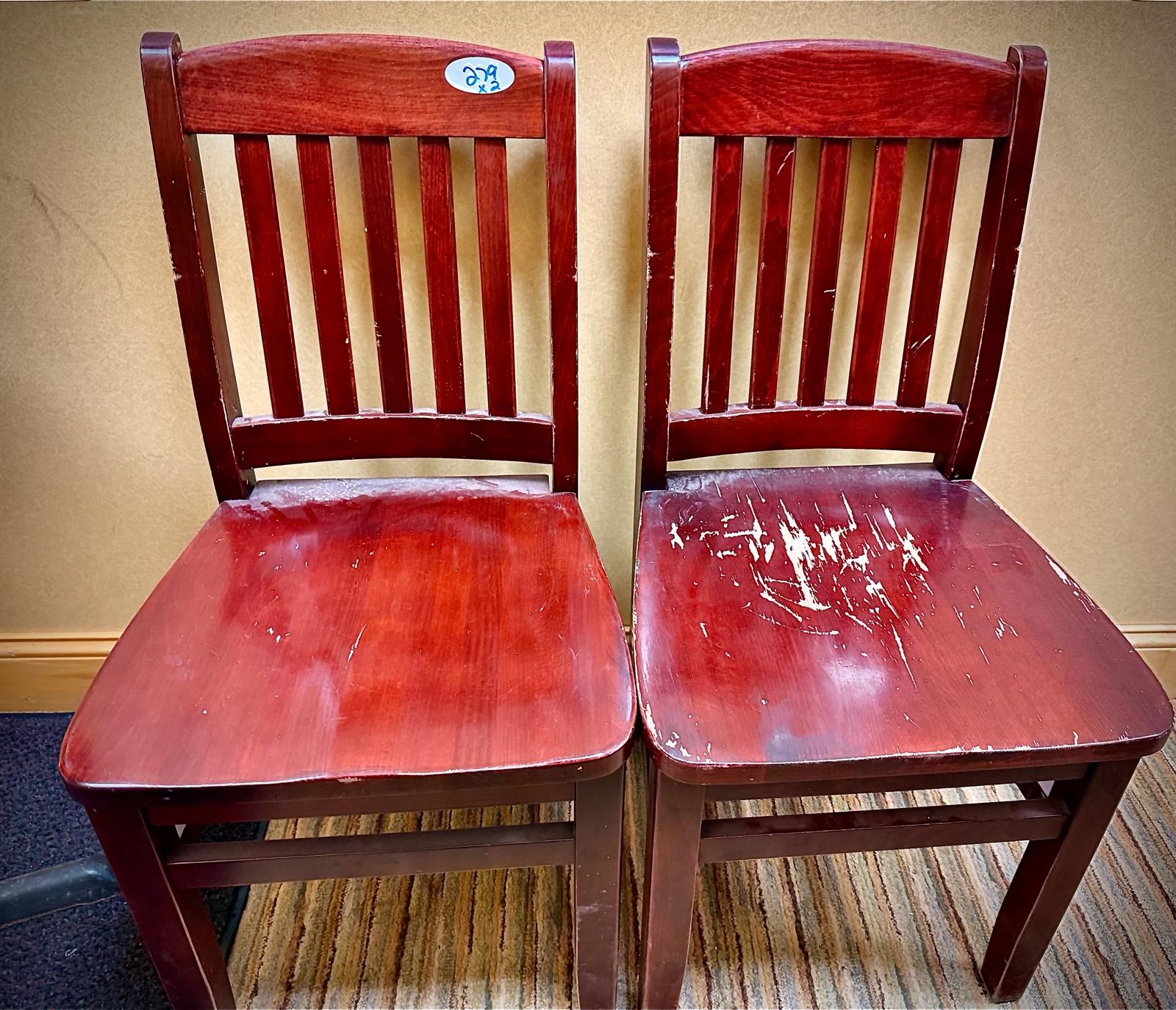lot 279 image: chairs x 2