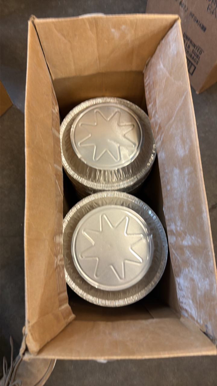 lot 473 image: extra deep pipe pans, 8 inch