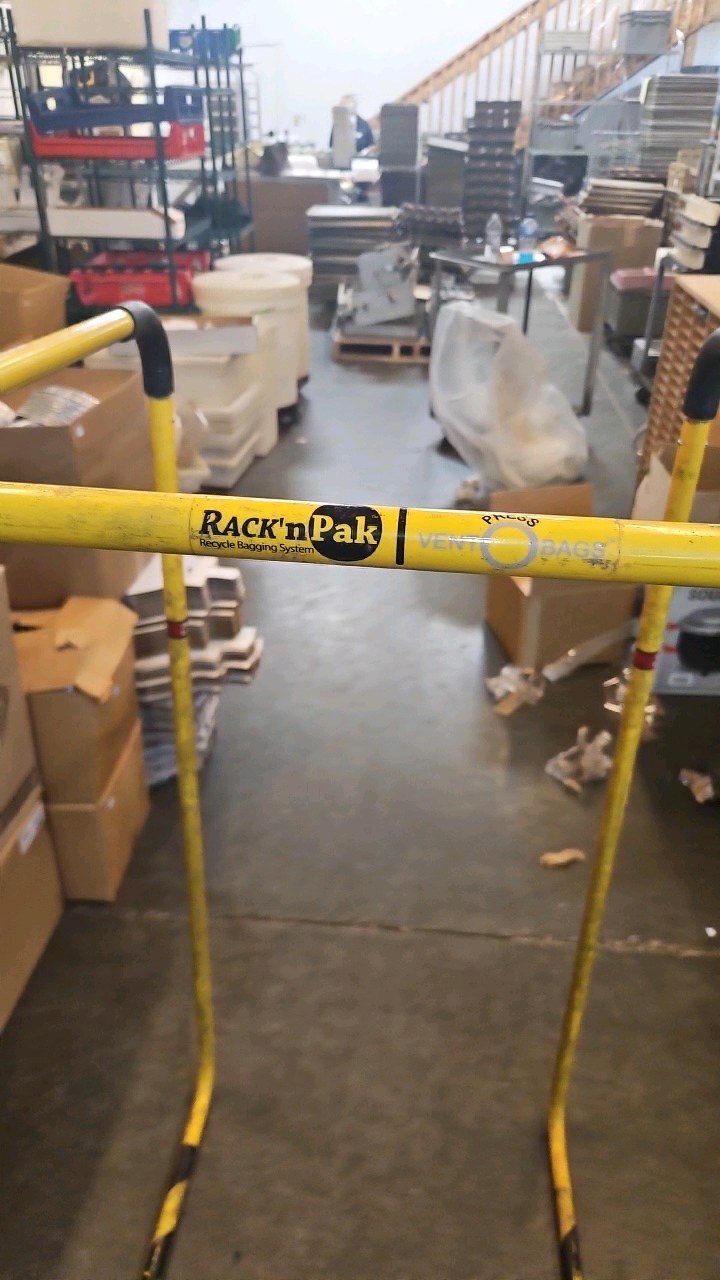 lot 497 image: Racking Pak Recycle Bagging SystemRacking Pak Recycle Bagging System