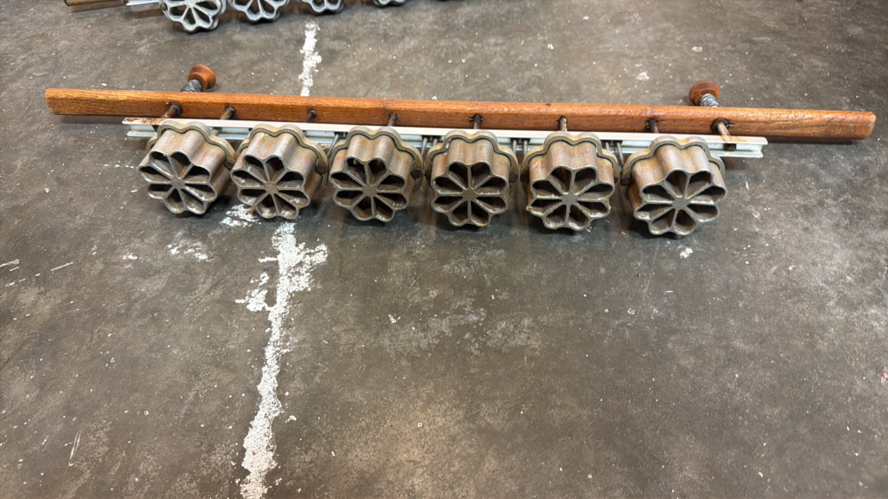 lot 502 image: rosette irons multi stamp