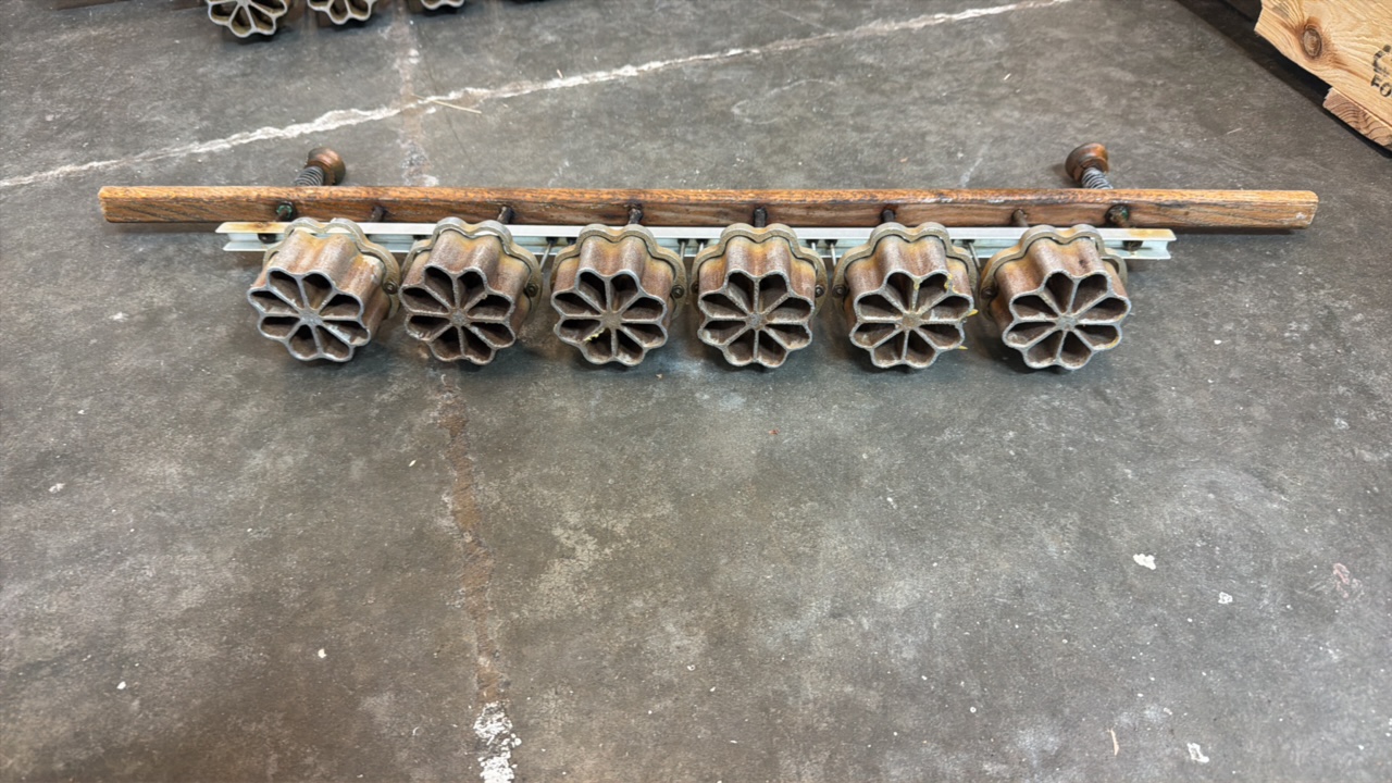 lot 504 image: rosette irons industrial multi stamp