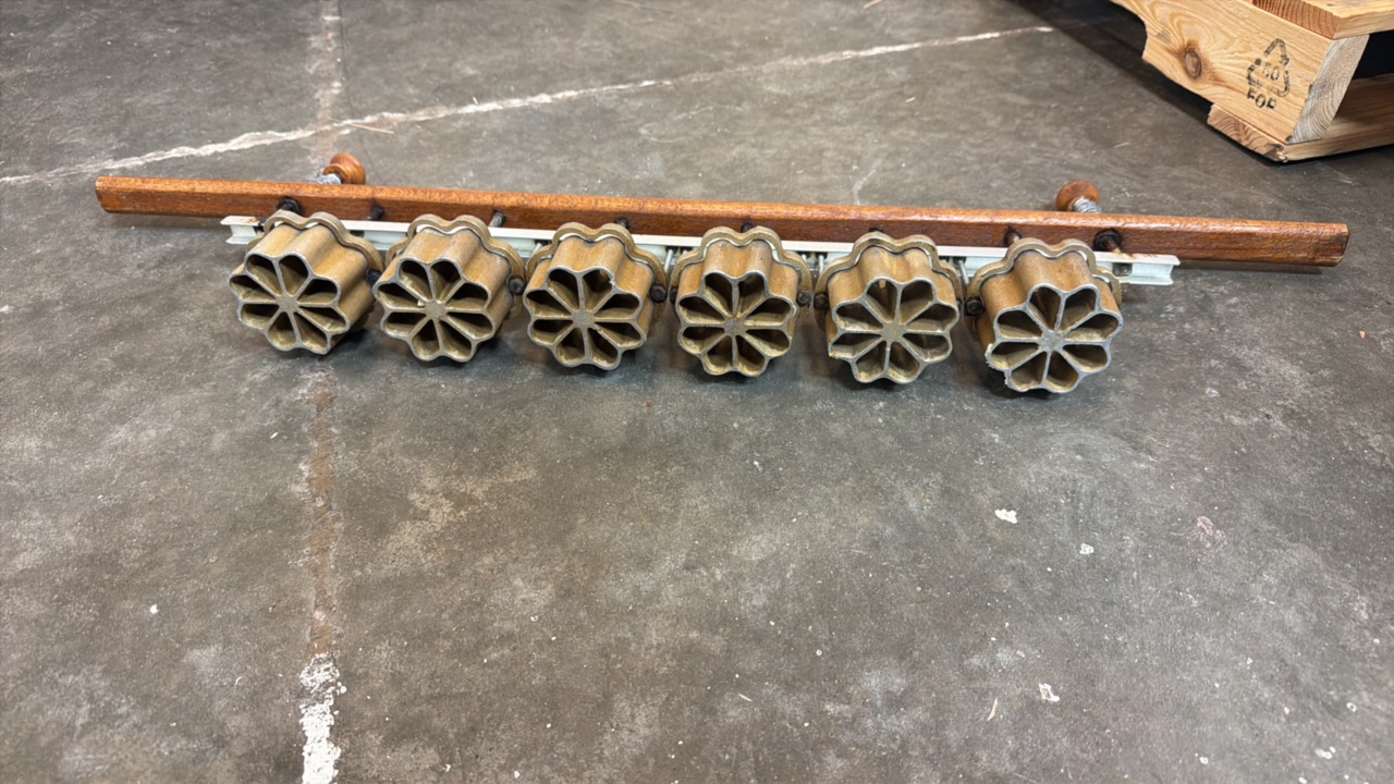 lot 505 image: rosette irons industrial multi stamp