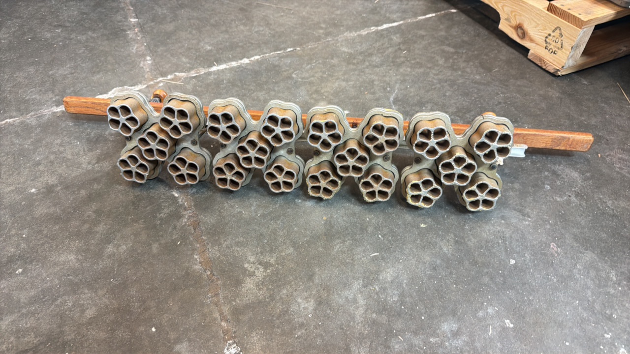 lot 507 image: rosette irons industrial multi stamp