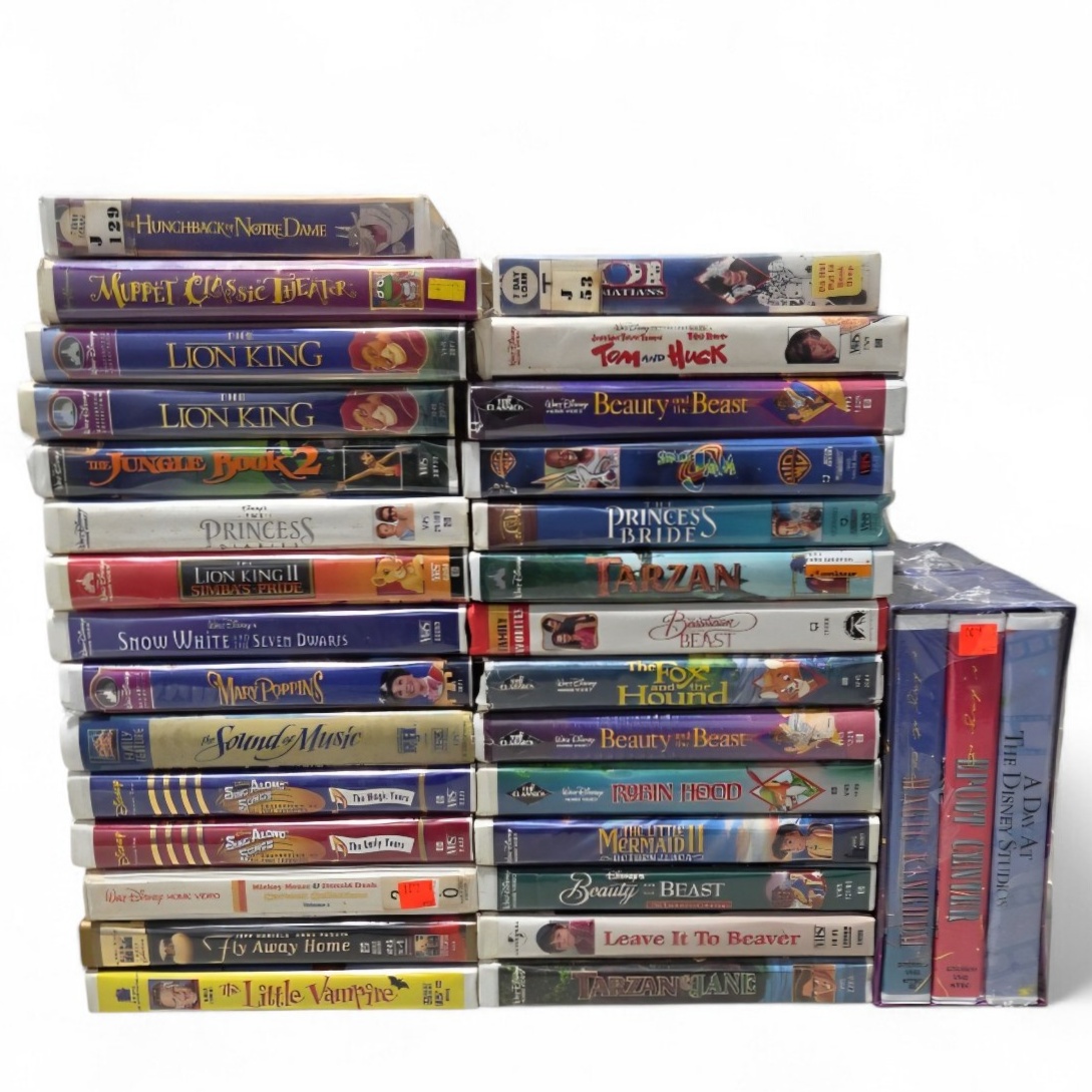 Kids VHS Lot Disney Lion King Beauty and the Beast Tarzan Princess Bride More