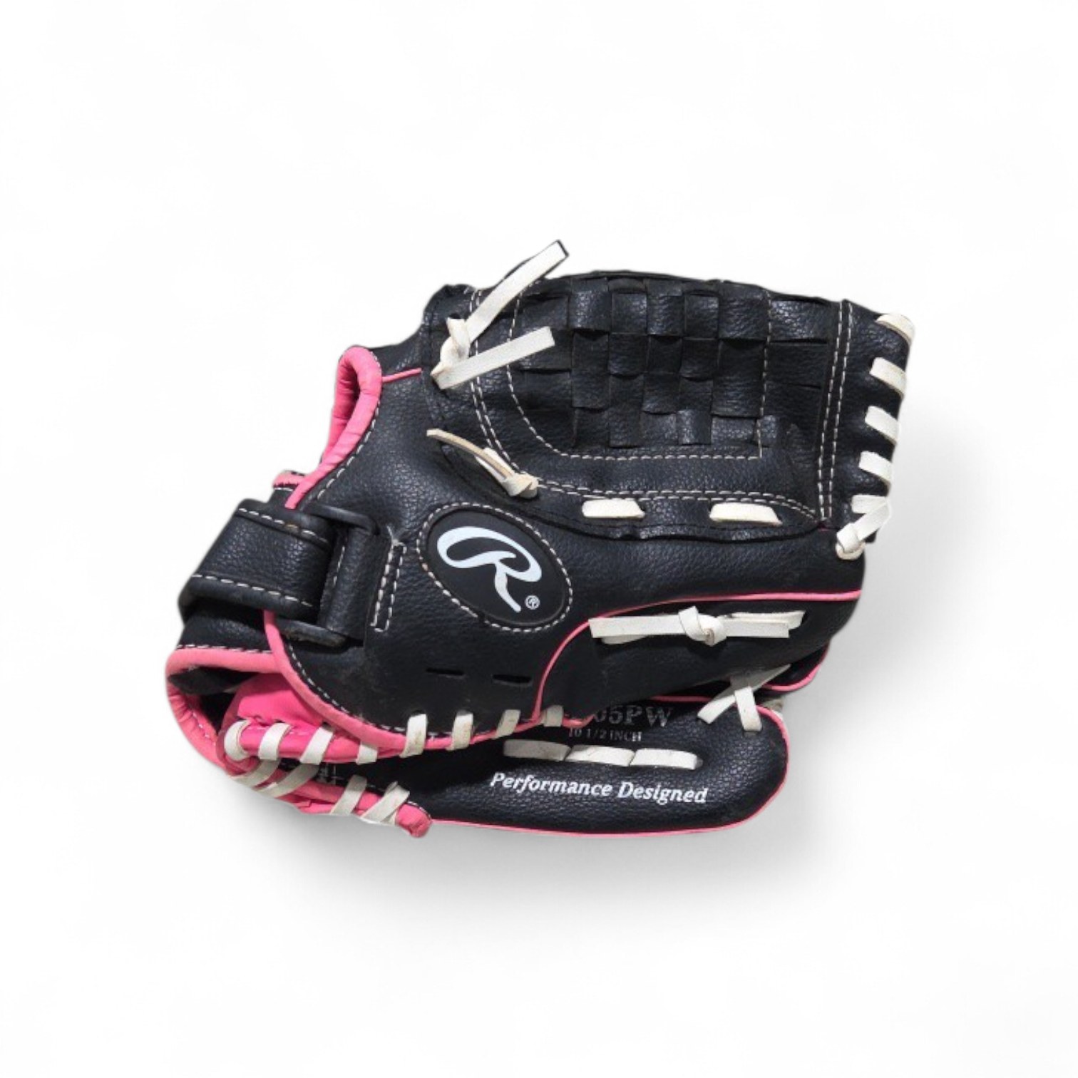 Rawlings Youth Baseball Glove - Pink & Black - 10.5 Inch