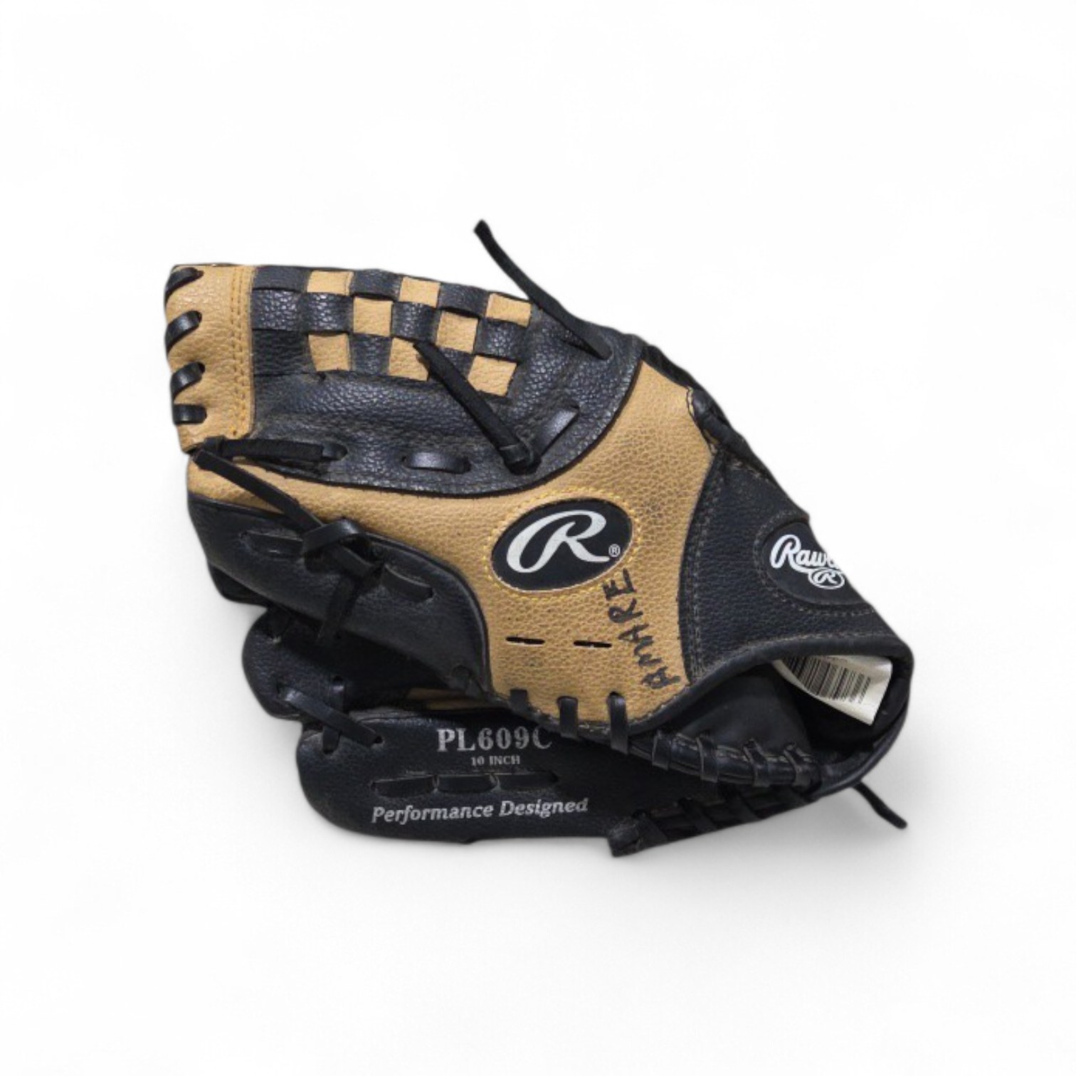 Rawlings Youth Baseball Glove - Black & Tan - 10 Inch