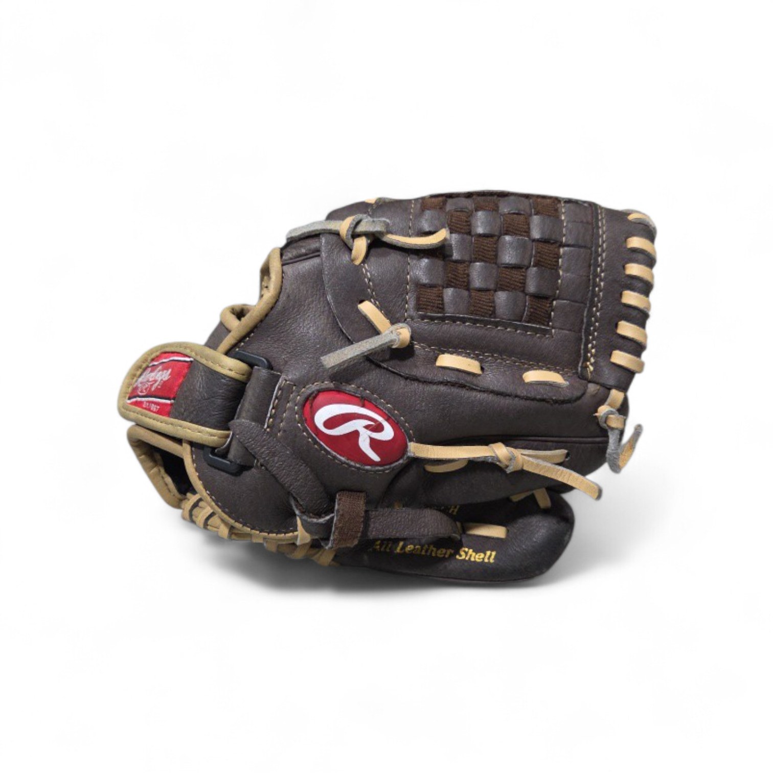 Rawlings Youth Baseball Glove - Brown Leather - 10 Inch