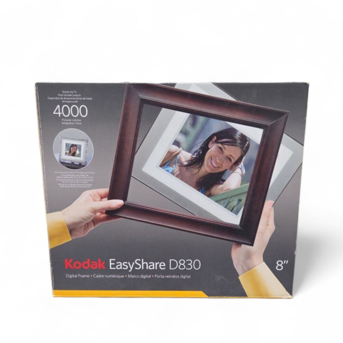 Kodak EasyShare D830 Digital Photo Frame - 8 Inch - New Open Box