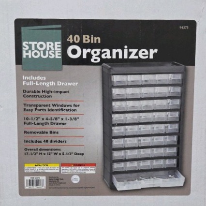 Storehouse 40 Bin Organizer with Dividers