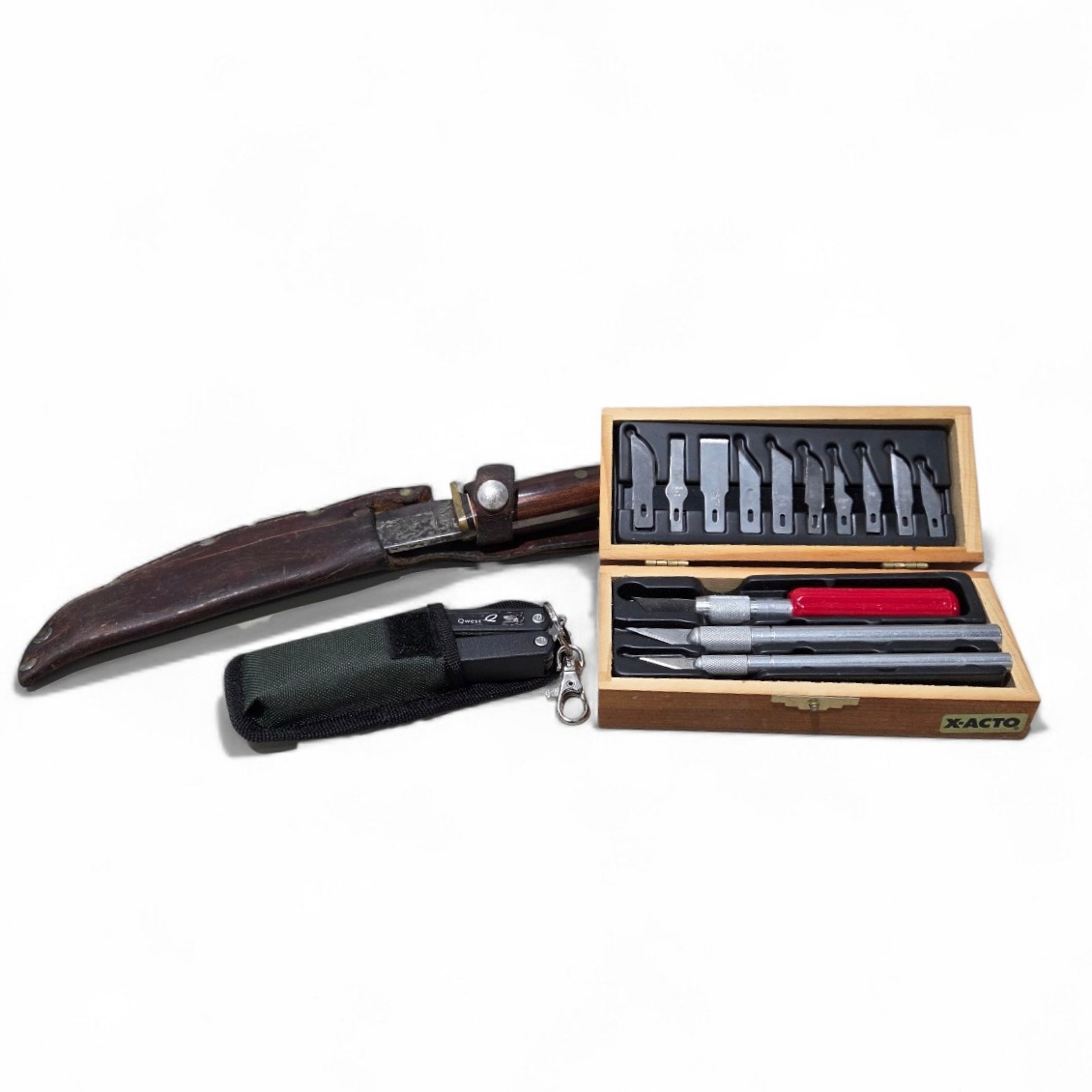 Western USA W36 Fixed Blade Knife, X-Acto Set and Multi-Tool
