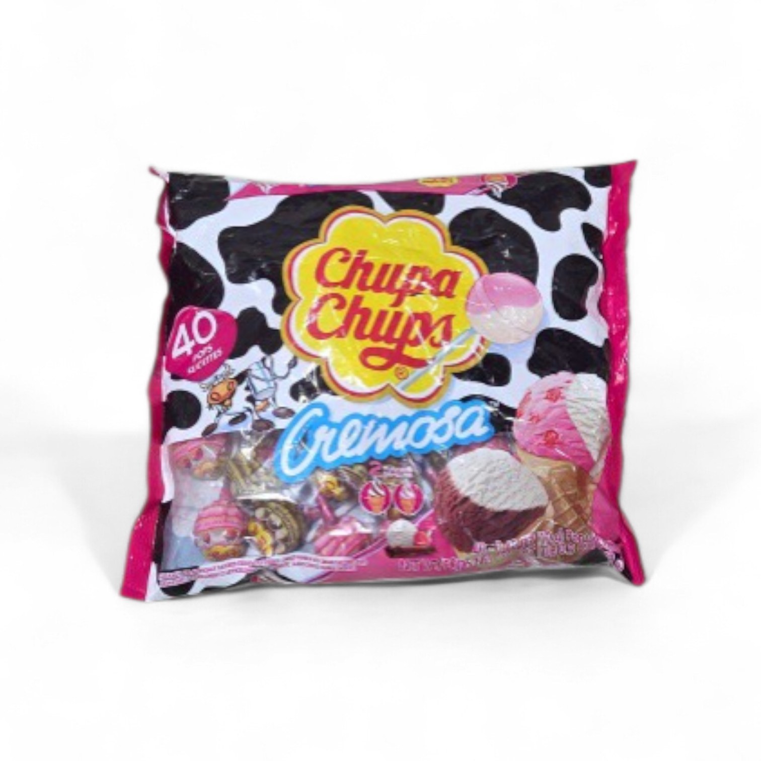 Chupa Chups Cremosa Lollipops - 40 Count Bag