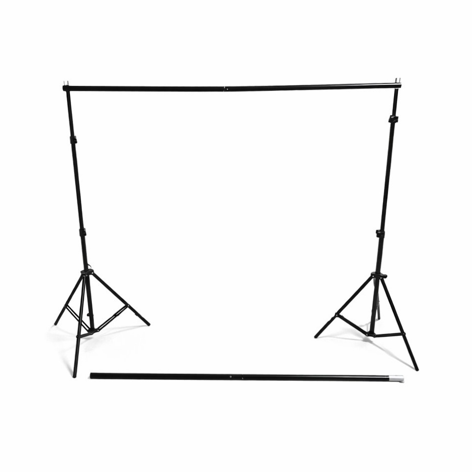 Kshioe Backdrop Stand Kit w 2 Tripod Stands Crossbar Carry Bag Photo Video Background Support