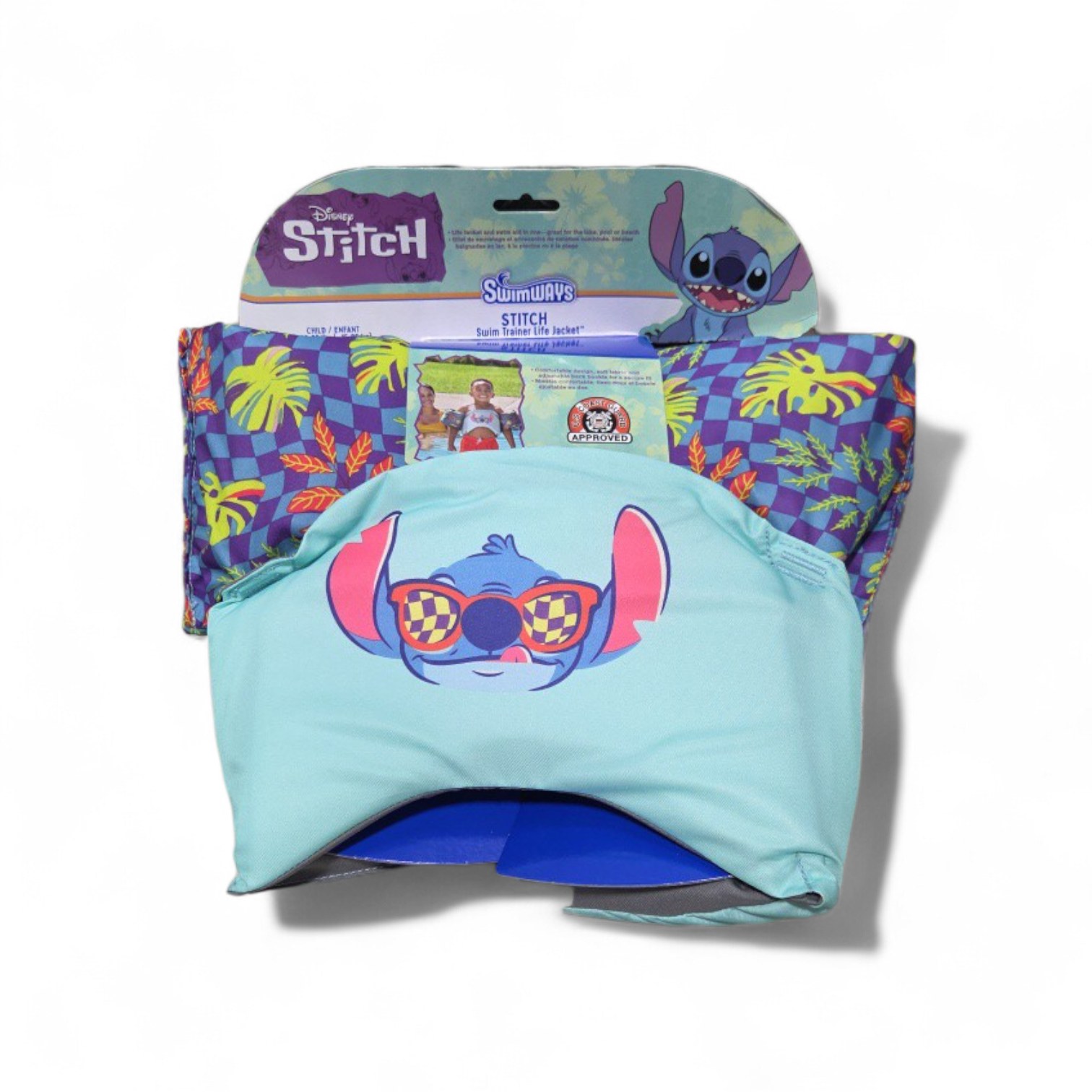 Disney Stitch SwimWays Swim Trainer Life Jacket - ChildInfant